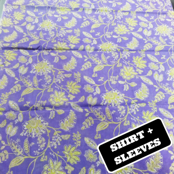 2 Piece Lawn Suit-Printed (Unstitched)-Purple - Image 3