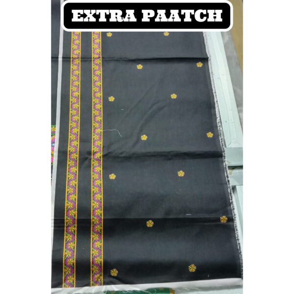 2 Piece Lawn Suit-Printed (Unstitched)-Black - Image 7
