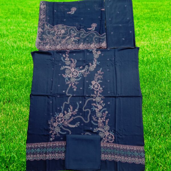 Shanaya Embroidered Viscose Suit - Image 6