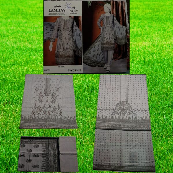 Lamhey- Mother Collection 3 piece Lawn Suit - Image 8